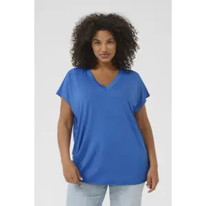 Women's V-neck T-shirt KAFFE Curve Mirinda image-1