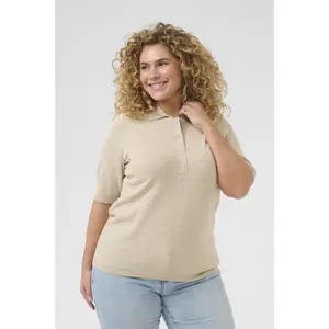 Women's polo shirt KAFFE Curve Oliviana image-1