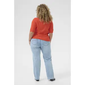 Women's polo shirt KAFFE Curve Oliviana image-4