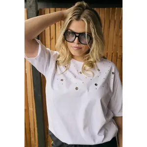 Women's T-shirt KAFFE Curve Clio image-6