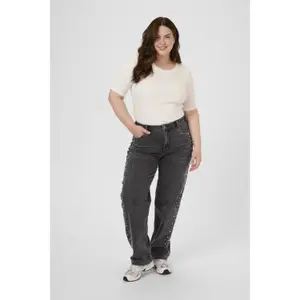 Straight Jeans for Women KAFFE Curve KCPetri image-1
