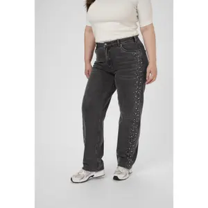 Straight Jeans for Women KAFFE Curve KCPetri image-5