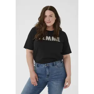 Women's T-shirt KAFFE Curve KCAriana image-2