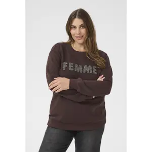 Sweatshirt woman KAFFE Curve Elise image-1