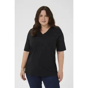 Γυναικείο T-shirt KAFFE Curve KCPhoelina image-1