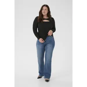 Women's T-shirt KAFFE Curve Riana image-1