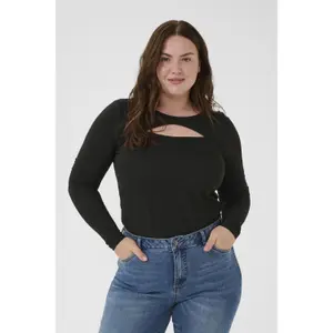 Women's T-shirt KAFFE Curve Riana image-2