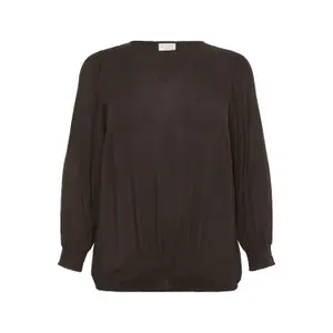 Long sleeve blouse for women KAFFE Curve Tina Ami image-0