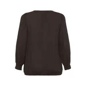 Long sleeve blouse for women KAFFE Curve Tina Ami image-3