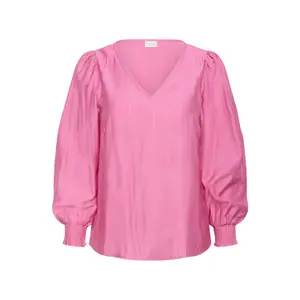 Long sleeve blouse for women KAFFE Curve Sofia image-0