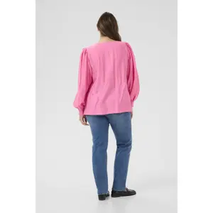 Long sleeve blouse for women KAFFE Curve Sofia image-6