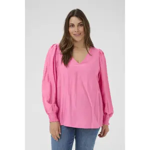 Long sleeve blouse for women KAFFE Curve Sofia image-1