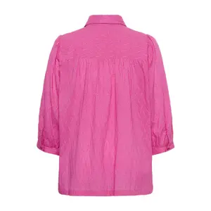 Women's long sleeve shirt KAFFE Curve Gabby image-3