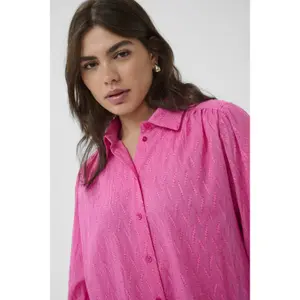 Women's long sleeve shirt KAFFE Curve Gabby image-5