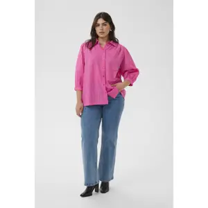 Women's long sleeve shirt KAFFE Curve Gabby image-2