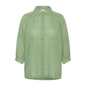 Women's long sleeve shirt KAFFE Curve Gabby image-0