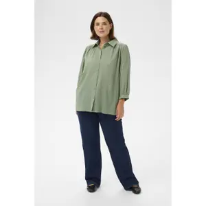 Women's long sleeve shirt KAFFE Curve Gabby image-2