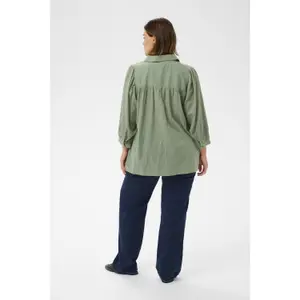 Women's long sleeve shirt KAFFE Curve Gabby image-4