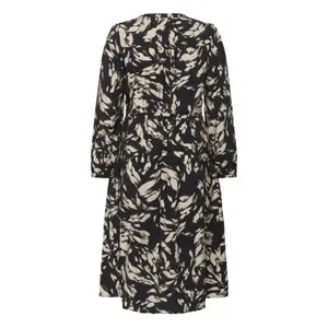 Long sleeve shirt dress for women KAFFE Curve Olla image-4
