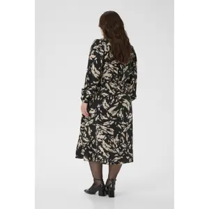 Long sleeve shirt dress for women KAFFE Curve Olla image-5