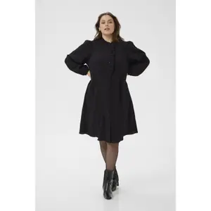 Women's ruffled dress KAFFE Curve KCUma image-1