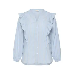 Women's blouse KAFFE Curve KCLenia Flounce image-0