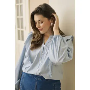 Women's blouse KAFFE Curve KCLenia Flounce image-6