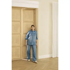 Women's wide leg jeans KAFFE Curve Leoana image-3