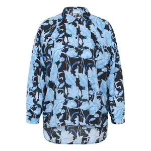Women's long sleeve shirt KAFFE Curve Sasja image-0