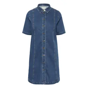 Women's denim dress KAFFE Curve KCleni image-0