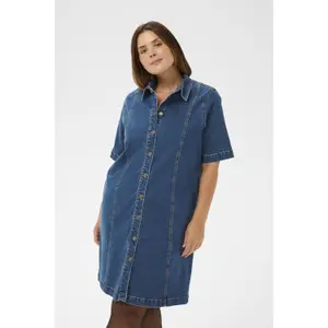 Women's denim dress KAFFE Curve KCleni image-2
