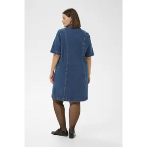 Women's denim dress KAFFE Curve KCleni image-4