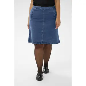 Denim skirt for women KAFFE Curve KCLeni image-2