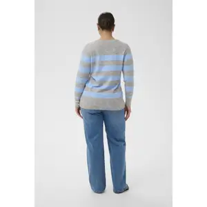 Woman sweater KAFFE Curve Niela Striped image-4