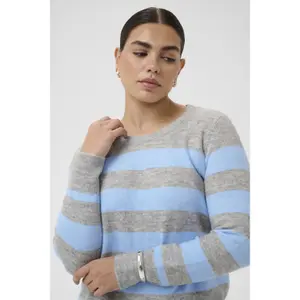 Woman sweater KAFFE Curve Niela Striped image-5