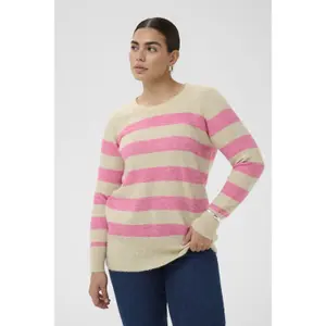 Woman sweater KAFFE Curve Niela Striped image-2