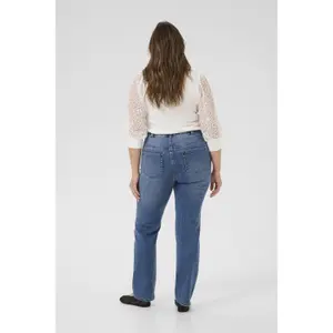 Women's straight jeans KAFFE Curve Dina image-5