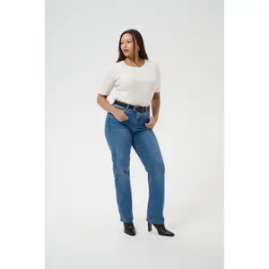 Women's straight jeans KAFFE Curve Dina image-3