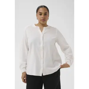 Women's long sleeve shirt KAFFE Curve Nana image-1