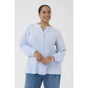 Women's long sleeve shirt KAFFE Curve Nana image-1