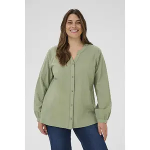 Women's long sleeve shirt KAFFE Curve Nana image-1