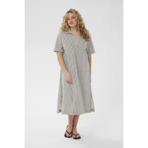 Women's striped dress KAFFE Curve Nana image-2