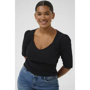 Women's T-shirt KAFFE Curve KCCarli image-3