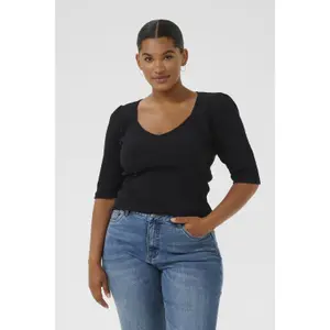Women's T-shirt KAFFE Curve KCCarli image-1