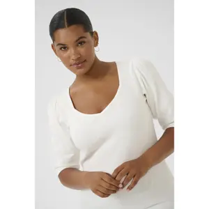 Women's T-shirt KAFFE Curve Carli image-5