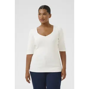 Women's T-shirt KAFFE Curve Carli image-1