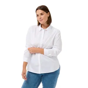 Women's long sleeve shirt KAFFE Curve Claina image-1