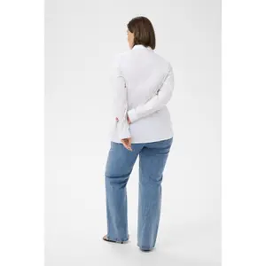 Women's long sleeve shirt KAFFE Curve Claina image-4