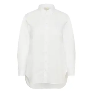 Women's long sleeve shirt KAFFE Curve Claina Long image-0