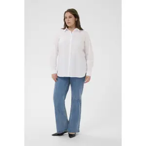 Women's long sleeve shirt KAFFE Curve Claina Long image-2